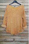 SWEATER MOHAIR SEQUINS 3069 MUSTARD