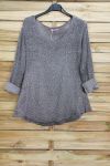 MAGLIONE MOHAIR PAILLETTES 3069 GRIGIO