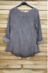 MOHAIR PULLOVER MIT PAILLETTEN BESETZT 3069 GRAU