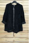 JACKE ZIPPEE VELOUR 3085 SCHWARZ