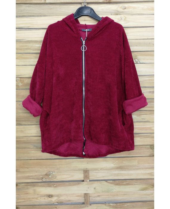 JACKE ZIPPEE VELOUR 3085 ROT