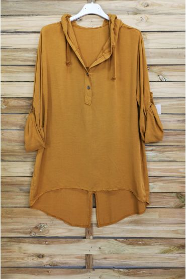 TUNIC HAS A HOOD 3071 MUSTARD