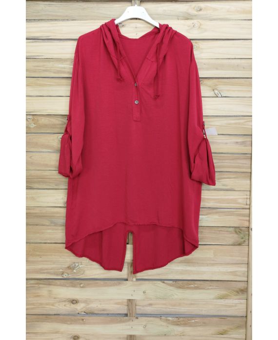 TUNIC HAS A HOOD 3071 RED