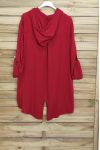 TUNIC HAS A HOOD 3071 RED