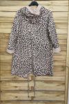 JACKET HAS HOOD 3094 LEOPARD