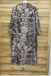 LANGE TUNIKA, OVERSIZE LEOPARD 3095 BEIGE