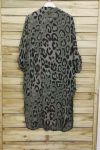 TUNIC LONG OVERSIZE LEOPARD 3095 MILITARY GREEN