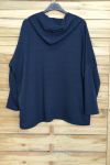 LARGE SIZE VEST 2 POCKETS A HOOD 4021 NAVY BLUE