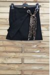 LOT 3 SKIRTS SUEDE EFFECT WALLET S-M-L 4027 BLACK