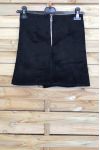 LOT 3 SKIRTS SUEDE EFFECT WALLET S-M-L 4027 BLACK