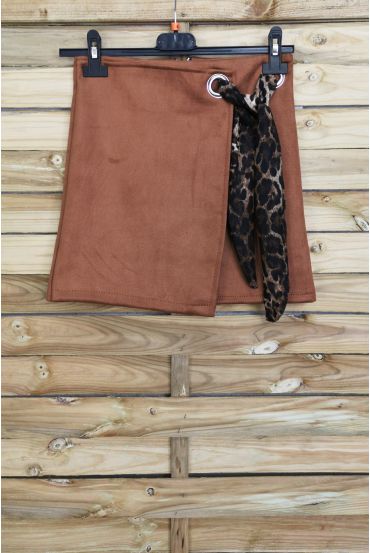 LOT 3 SKIRTS SUEDE EFFECT WALLET S-M-L 4027 CAMEL