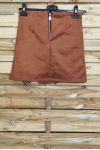 LOT 3 SKIRTS SUEDE EFFECT WALLET S-M-L 4027 CAMEL