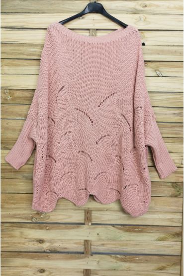 JERSEY OVERSIZE AJOURE 4008 ROSA