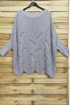 JERSEY OVERSIZE AJOURE 4008 GRIS