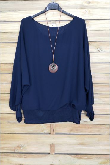 TOP CURTAIN DOUBLE + COLLAR OFFERED 4030 NAVY BLUE