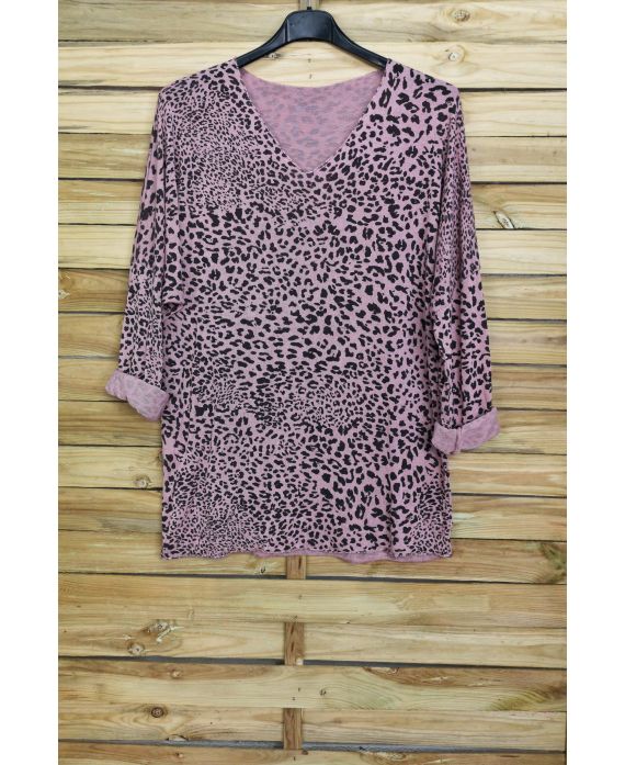 PULL THE END IRIDESCENT LEOPARD 4031 PINK