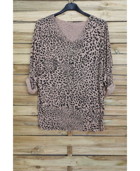 TREK HET UITEINDE IRISERENDE LEOPARD 4031 BEIGE