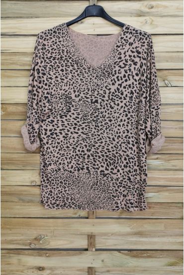 PULL THE END IRIDESCENT LEOPARD 4031 BEIGE