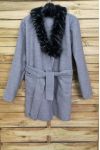 COAT FAUX FUR 4046 GREY