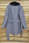 CAPPOTTO DI PELLICCIA 4046 GRIGIO