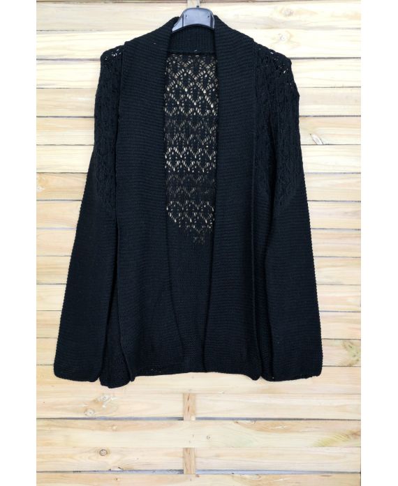 VEST MESH AJOURE OVERSIZE 4039 BLACK