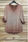 SWETER W KOŃCU IRISE EFEKTEM DELAVE 4043 CAMEL