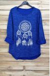 PULL FEATHERS RHINESTONES 4045 ROYAL BLUE