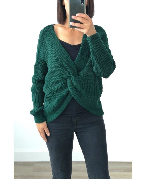 LANA PULLOVER CRUZA 4004 VERDE