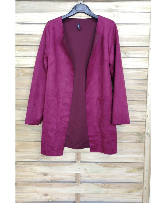 CHAQUETA, SUEDINE 4047 BURDEOS