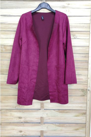 CHAQUETA, SUEDINE 4047 BURDEOS