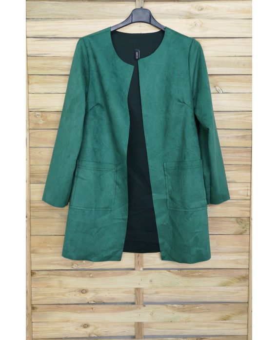 CHAQUETA, SUEDINE 4047 VERDE