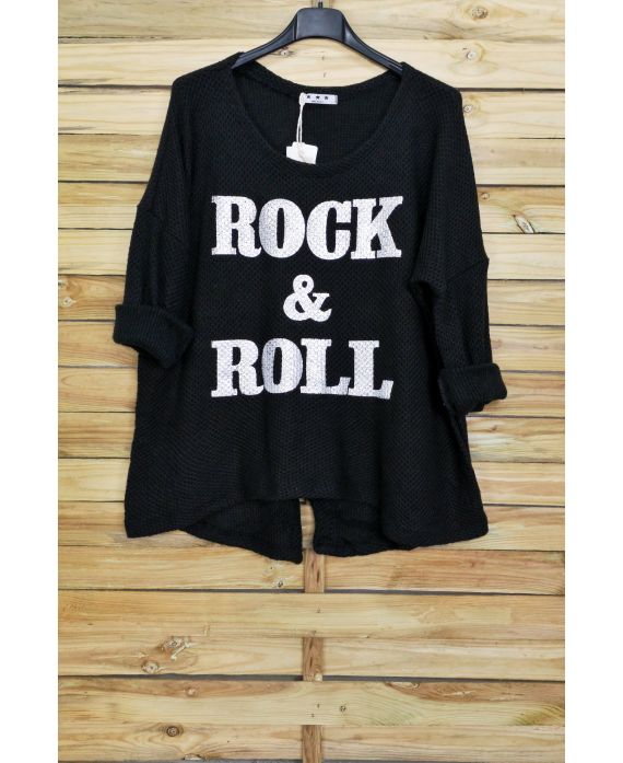 PULLOVER-ROCK-AND-ROLL-4051 SCHWARZ