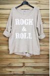 PULLOVER-ROCK-AND-ROLL-4051 BEIGE