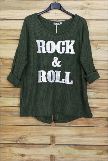 PULL ROCK AND ROLL 4051 VERT MILITAIRE