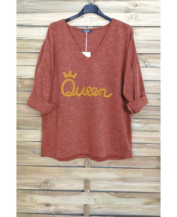 PULL OVERSIZE QUEEN 4058 CAMEL