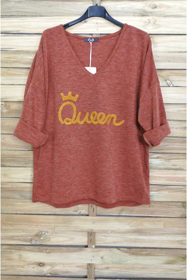 PULL OVERSIZE QUEEN 4058 CAMEL