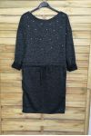 BEADING DRESS CLOUTEE 4061 BLACK