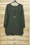 GRANDE TAILLE PULL BIJOU INTEGRE 4096 VERT MILITAIRE