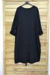 LARGE SIZE DRESS WOMAN AFRICAN 4087 BLACK