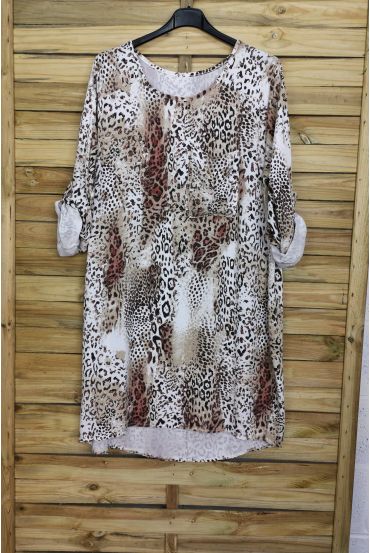 GRANDE TAILLE CHEMISIER LEOPARD 5012 LEOPARD