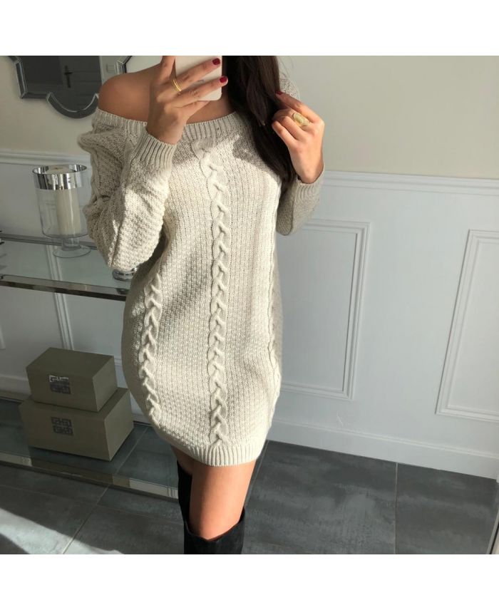 robe pull torsadée
