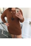 GRANDE TAILLE PULL BIJOU INTEGRE 4096 CAMEL