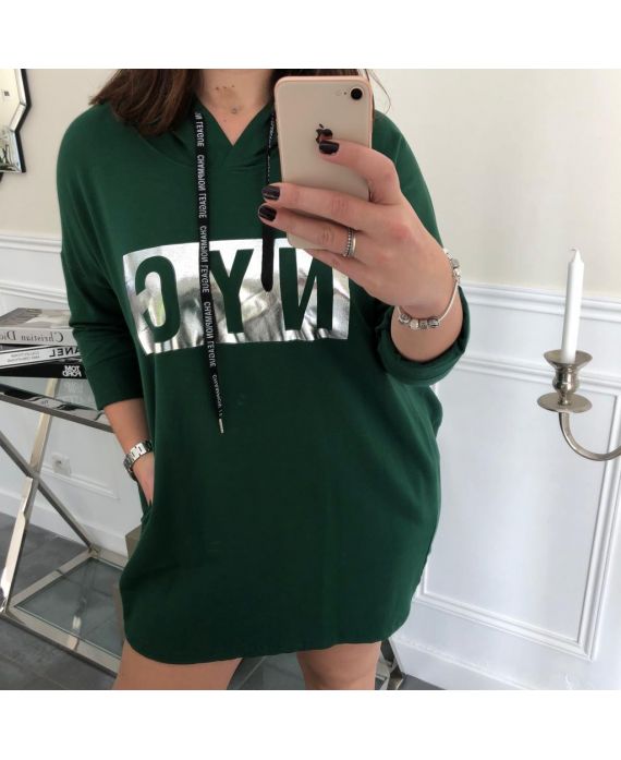 LARGE SIZE SWEATER SWEATSHIRT NYC 5009 EMERALD