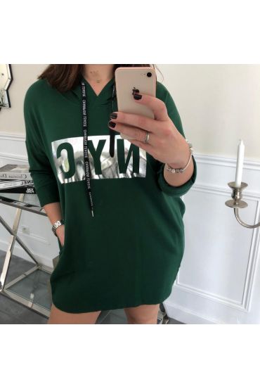 LARGE SIZE SWEATER SWEATSHIRT NYC 5009 EMERALD