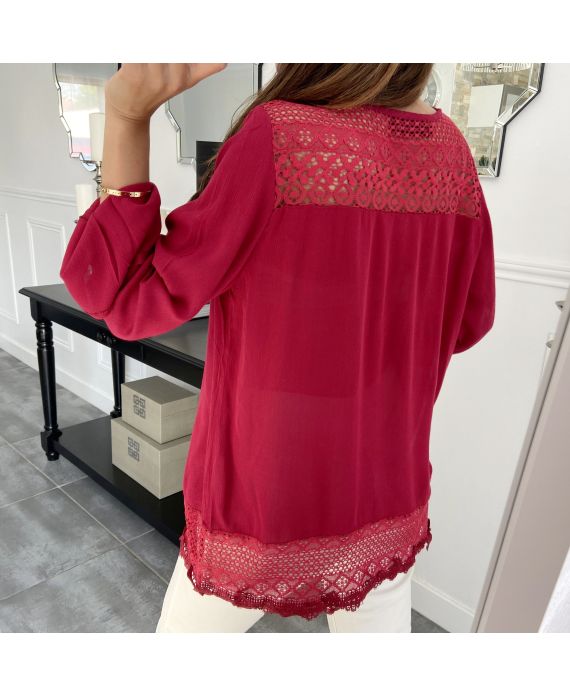 TUNIC LACE 1039 RED