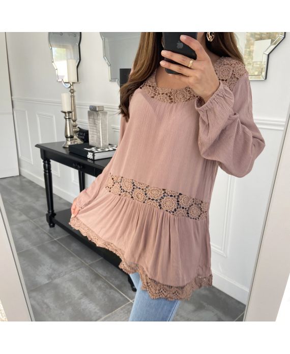 TUNIC LACE TAUPE 1043 