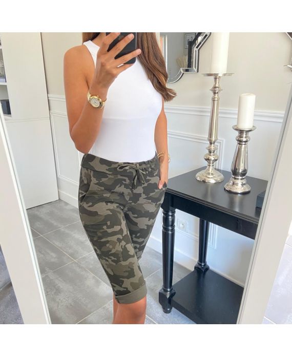 Pantalones Capri de verano para mujer, pantalón informal, verde militar,  caqui, negro, harén, talla grande|Pantalones y pantalones capri| -  AliExpress