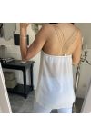 TOP BACK JEWEL 3856 WHITE