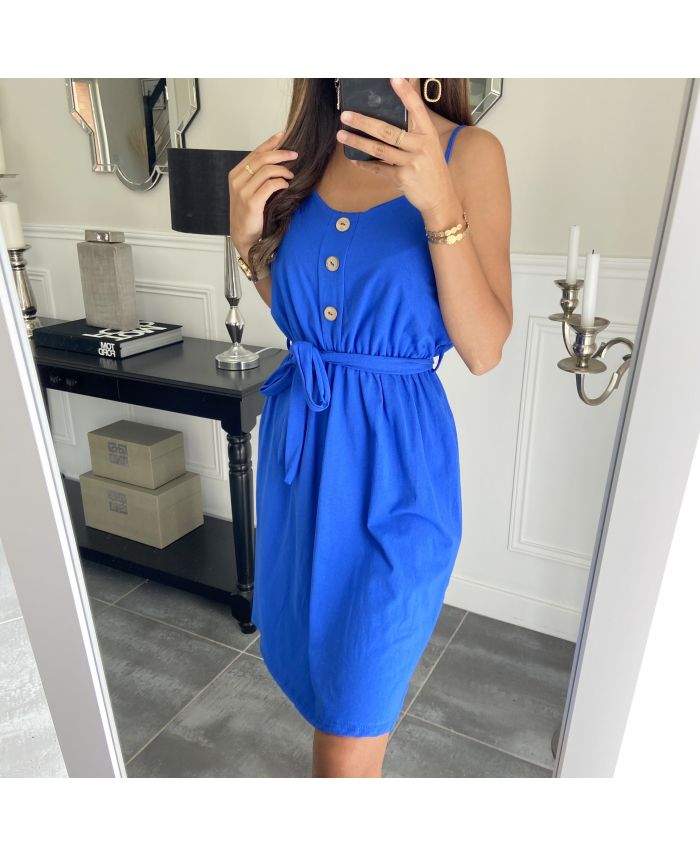 KLEID 8014 ROYAL BLAU - www.grossiste-pret-a-porter.com