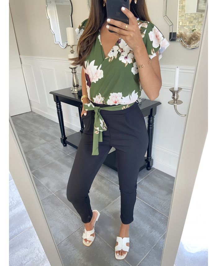 pants flowers